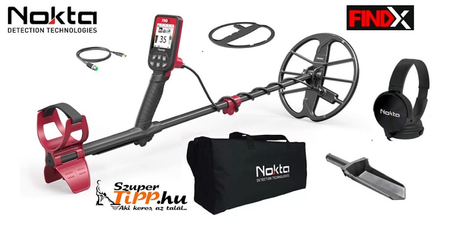 Nokta FindX fémkereső kiegészítőkkel