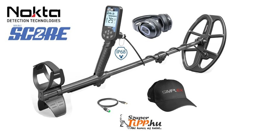 Nokta Score2 fémkereső vezeték nélküli fejhallgatóval