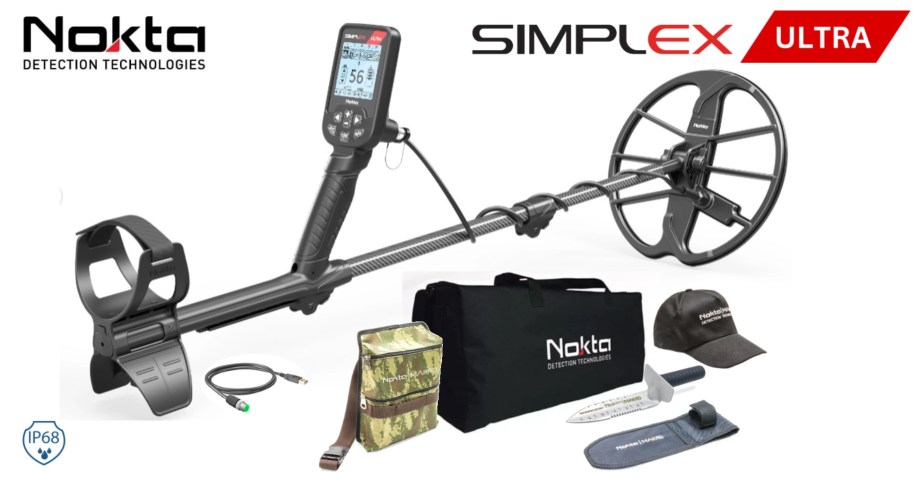 Nokta Simplex Ultra fémkereső kiegészítőkkel