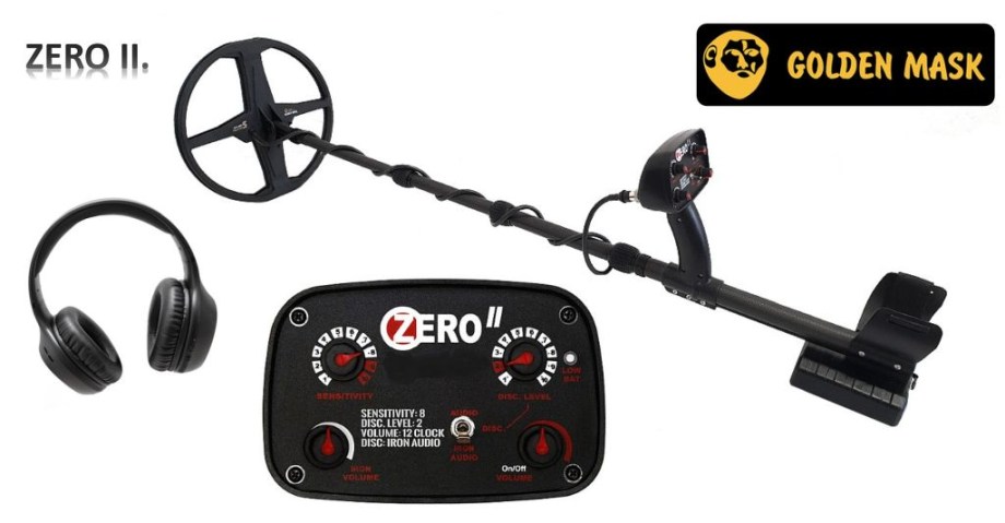 Golden Mask LP ZEROII. fémkereső + 33cm DD szonda + WS vezeték nélküli fejhallgató