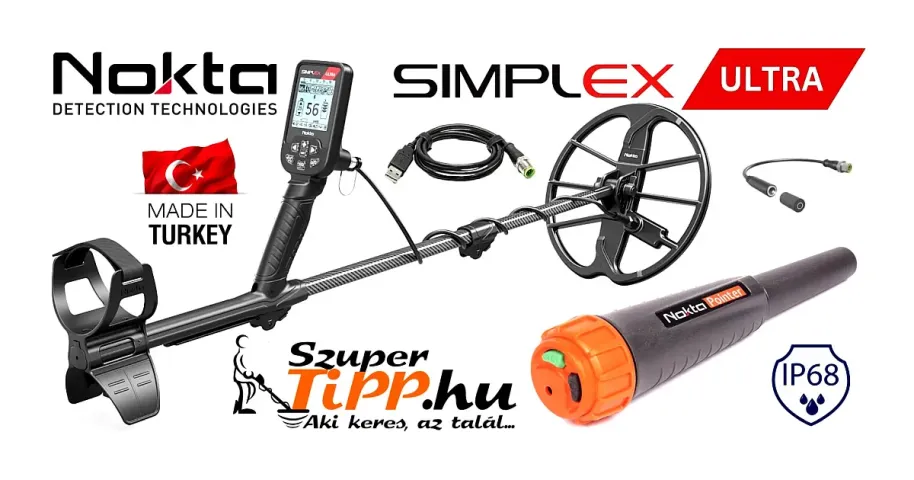 Nokta Simplex Ultra fémkereső Nokta Pointerrel